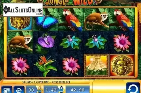 Reel screen. Jungle Wild from WMS