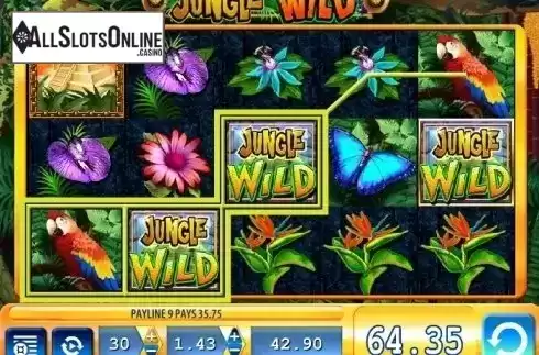 Wild Win screen. Jungle Wild from WMS