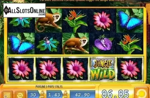 Wild Win screen 2. Jungle Wild from WMS