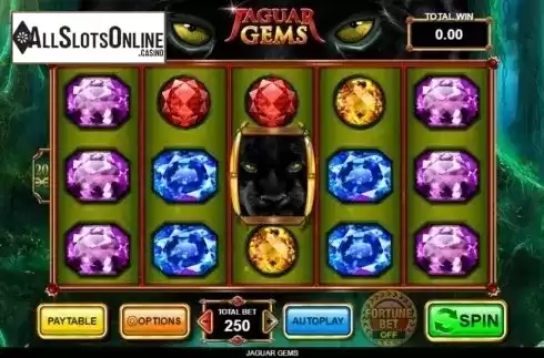 Reels screen. Jaguar Gems from Inspired Gaming