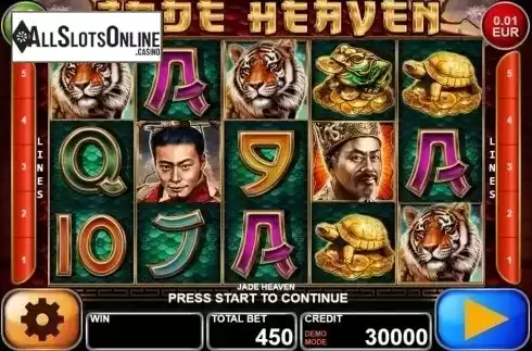 Reels screen. Jade Heaven from Casino Technology