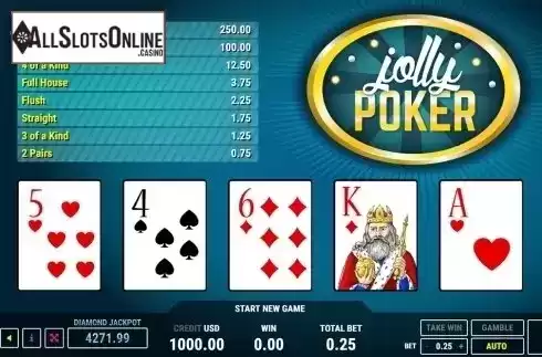 Reels screen. Jolly Poker from Fazi