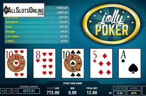 Game workflow . Jolly Poker from Fazi