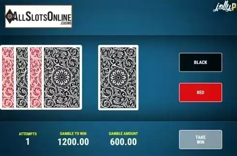 Gamble win screen. Jolly Poker from Fazi