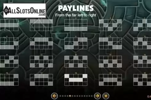 Paylines. Karak Forge from GAMING1