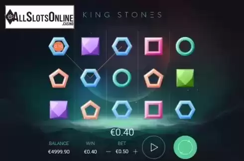 Screen 1. King Stones from Relax Gaming