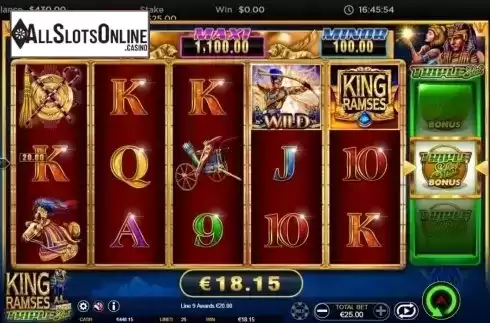 Win Screen 2. King Ramses from Ainsworth