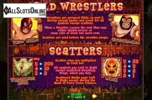Features. Lucha Libre from RTG
