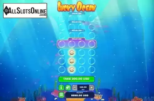 Win screen. Lucky Ocean from Onlyplay