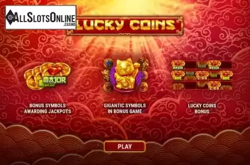 Start Screen. Lucky Coins from GameArt
