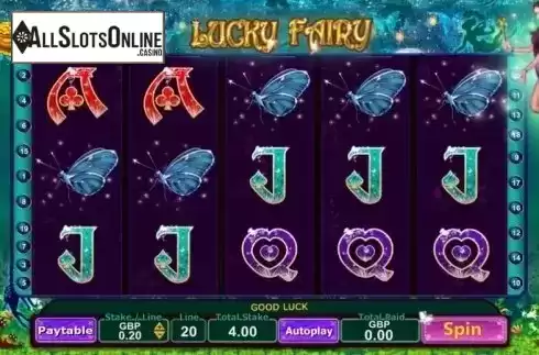 Screen 1. Lucky Fairy from Sigma Gaming