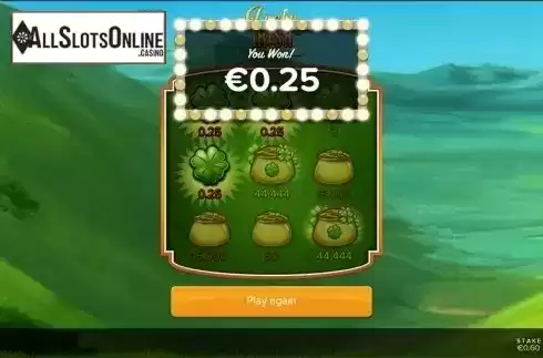 Win screen 2. Lucky Irish from Bally