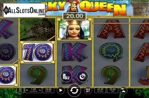 Win Screen. Lucky Queen from Wazdan