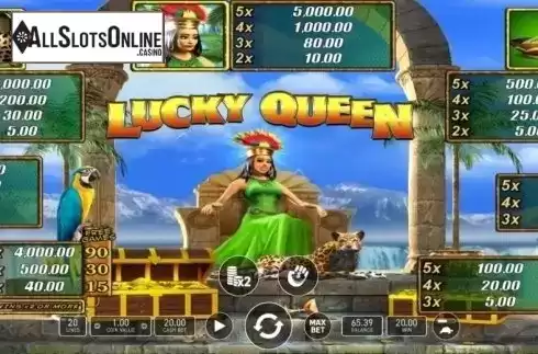 Paytable. Lucky Queen from Wazdan