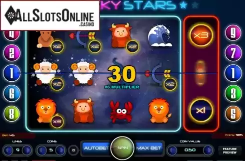 Screen6. Lucky Stars (1X2gaming) from 1X2gaming