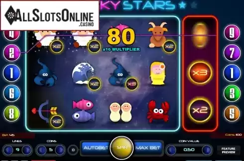 Screen7. Lucky Stars (1X2gaming) from 1X2gaming