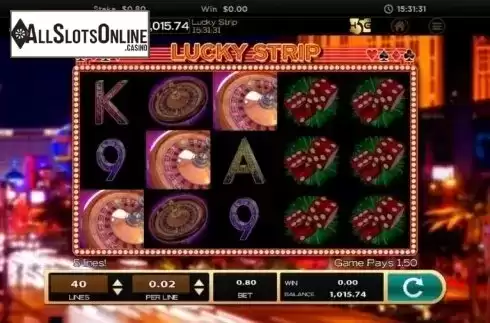 Win Screen 4. Lucky Strip from High 5 Games