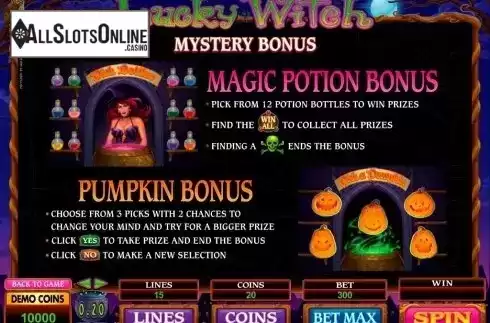 Screen3. Lucky Witch (Microgaming) from Microgaming