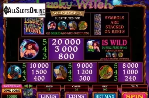 Screen5. Lucky Witch (Microgaming) from Microgaming