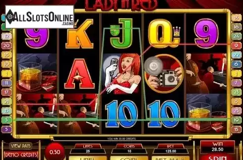 Screen6. Lady in Red from Microgaming