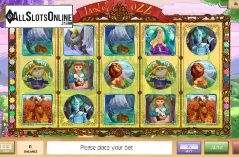 Reel Screen. Land of Ozz from InBet Games