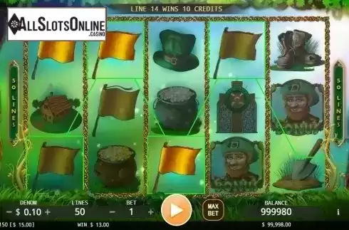 Reel screen. Leprechauns from KA Gaming