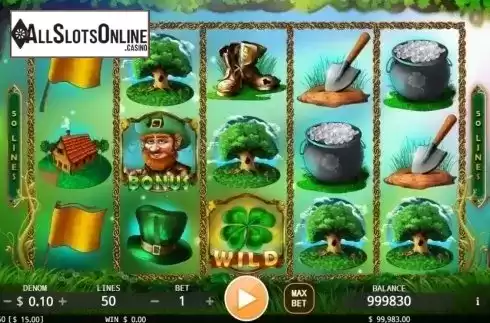 Win screen. Leprechauns from KA Gaming
