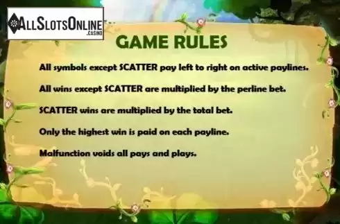 Paytable 1. Leprechauns from KA Gaming