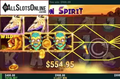 Win Screen 2. Lion Spirit from Slot Factory