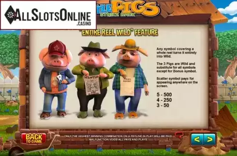 Screen6. Little Pigs from Leander Games