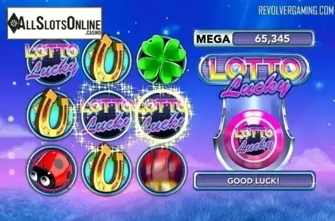 Reels screen. Lotto Lucky from Revolver Gaming