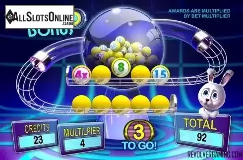 Bonus game screen. Lotto Lucky from Revolver Gaming