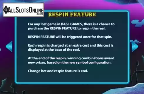 Respin feature screen. Pumpkin Win from KA Gaming