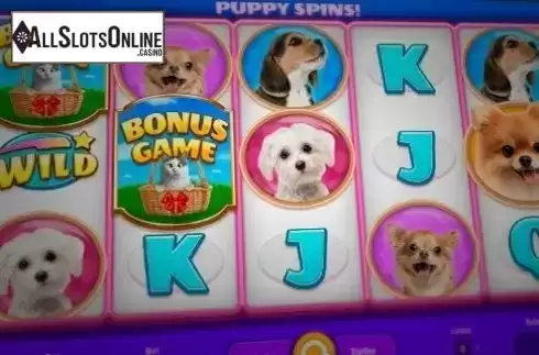 Game Screen. Puppy Spins from NetoPlay