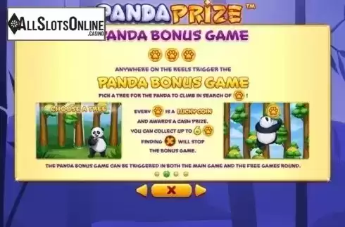 Paytable 2. Panda Prize from Skywind Group