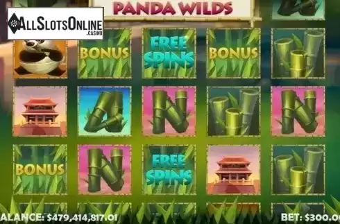 Reel Screen. Panda Wilds from Mobilots