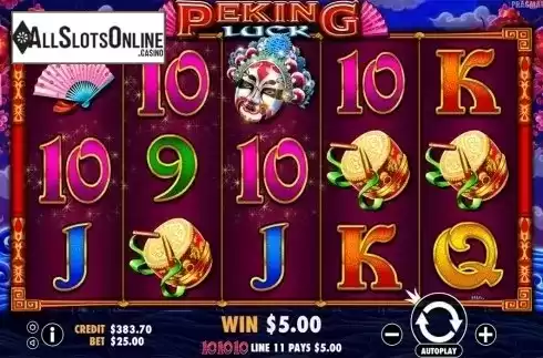 Win screen 2. Peking Luck from Pragmatic Play