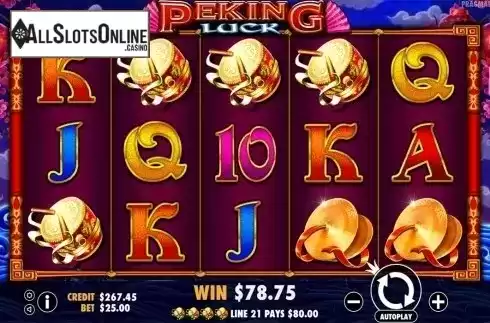 Win screen 3. Peking Luck from Pragmatic Play