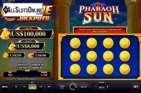 Jackpot 1. Pharaoh Sun from AGS