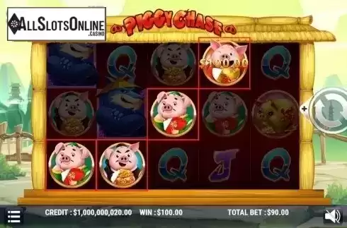 Win Screen 2. Piggy Chase from Slot Factory
