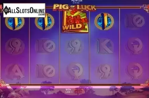 Win Screen. Pig of Luck from Betixon