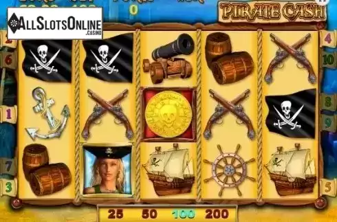 Reel screen. Pirate Cash from Magic Dreams
