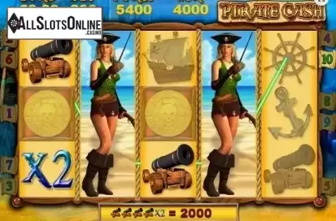 Wild Win screen. Pirate Cash from Magic Dreams