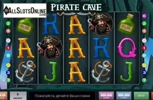 Reels screen. Pirate Cave from InBet Games