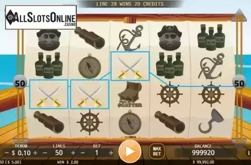 Win screen. Pirate King from KA Gaming