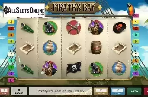 Reels screen. Pirates Bay from InBet Games