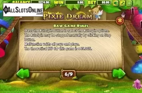 Rules 3. Pixie Dream from Allbet Gaming