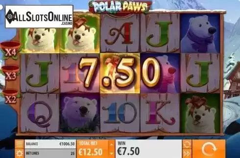 Win Screen 3. Polar Paws from Quickspin