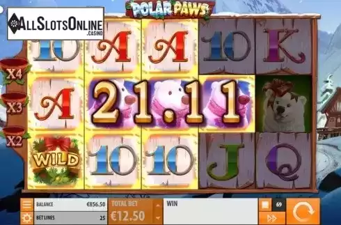 Win Screen 4. Polar Paws from Quickspin