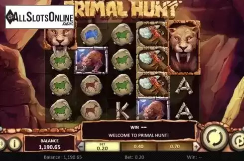 Reel Screen. Primal Hunt from Betsoft